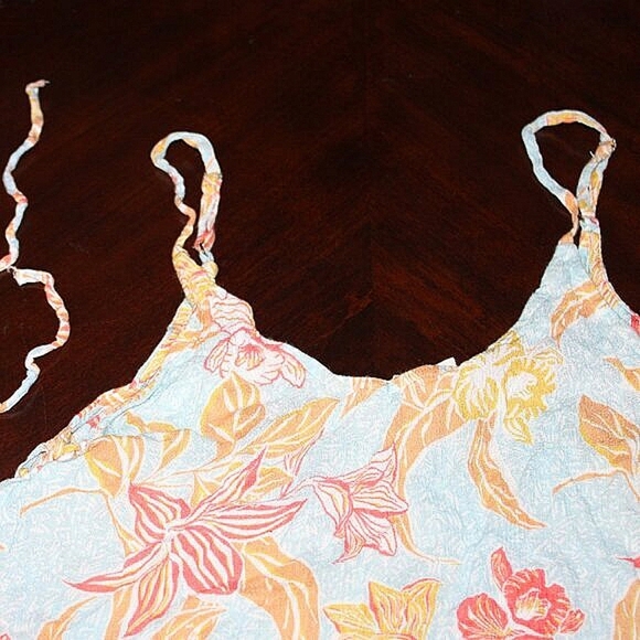 Roxy Floral Print Viscose Sundress - Size S | Perfect for Summer - Picture 4 of 7